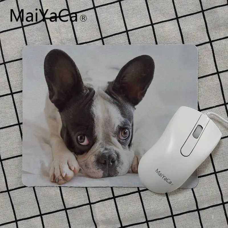 MaiYaCa французский бульдог Kawai Dog маленький коврик для мыши компьютерный гладкий