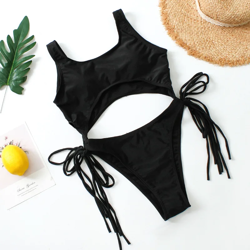 

Bikini 2019 Sexy Women Halter Swimwear Bikini Swimsuit Solid Leopard Print Beachwear high waist Bathing Suit Thong Biquini