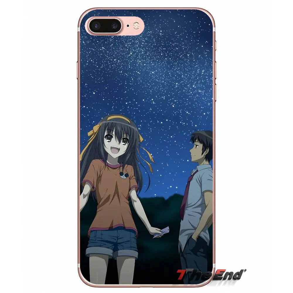 Suzumiya haruhi no yuuutsu аниме мягкий чехол для iPhone X 4 4S 5 5S 5C SE 6 6S 7 8 Plus Samsung Galaxy J1 J3 J5 J7 A3 A5 2016