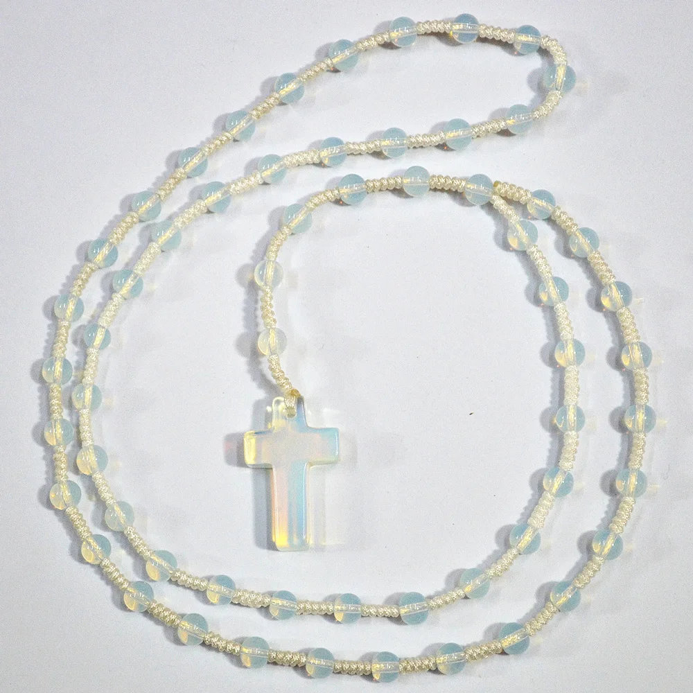 Модное женское ожерелье из Натурального Розового Кварца оникса опала тигрового