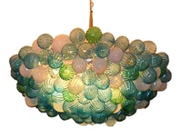 contemporary glass bubbles art glass lamps hand blown glass chandelier lighting with led lights