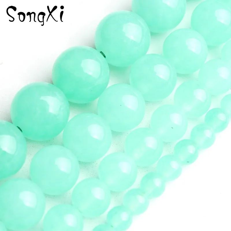 Бусины из натурального камня для браслета Chrysoprase круглые австралийские бусины