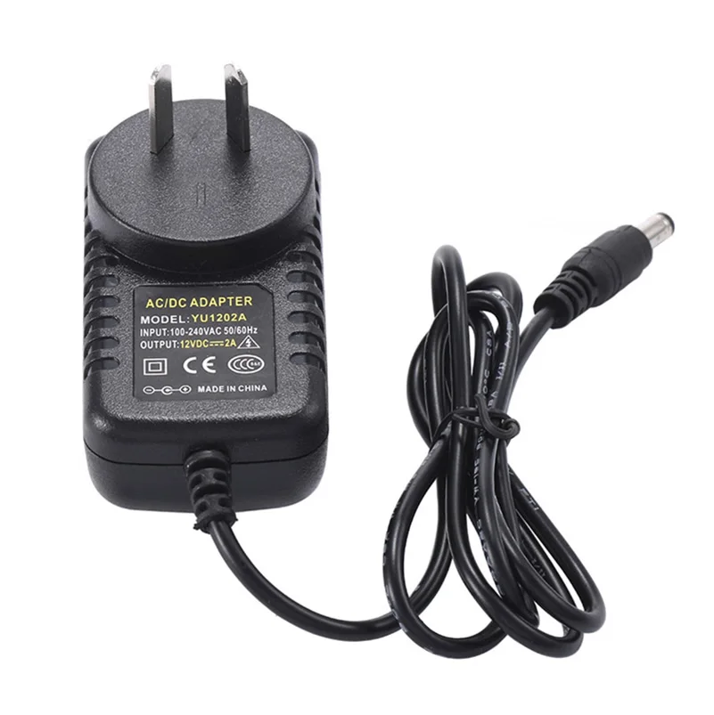 AC 100 240V к DC 12V 2A адаптер питания Трансформатор 1.5A EU US UK AU вилка для 3528 5050 5360