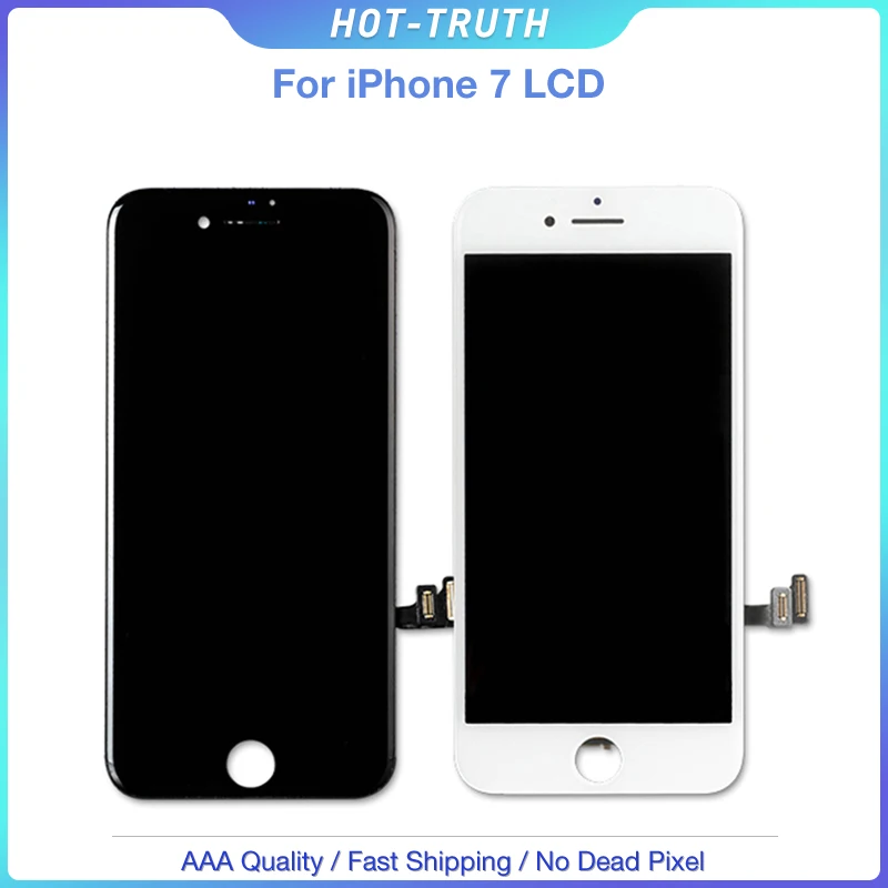 Оптовая цена 20 шт./лот ЖК дисплей для iPhone 7 7G Черный Белый 3D сенсорный экран без
