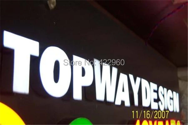 

Factoy Outlet high brightness Outdoor illuminated acrylic led sign for advertisement