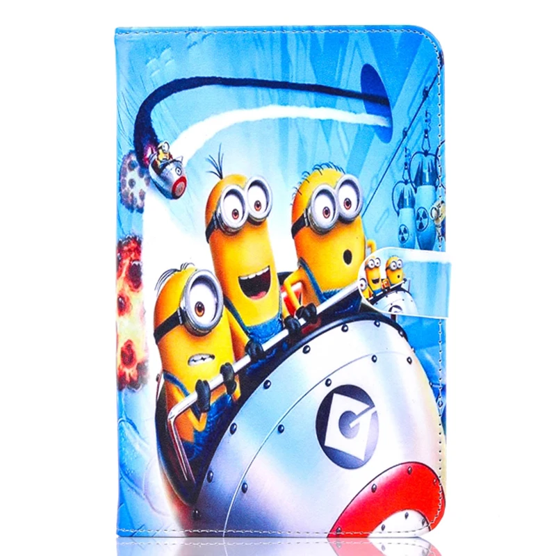 as photo Чехол для samsung Galaxy Tab A 10,1 T580 T585 T580N чехол для планшета с изображением милых миньонов чехол-подставка - Цвет: as photo