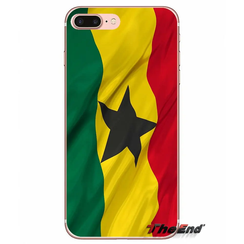 Для iPhone X 4 4S 5 5S 5C SE 6 6S 7 8 Plus Samsung Galaxy J1 J3 J5 J7 A3 A5 2016 2017 флаг Гана баннер Национальный