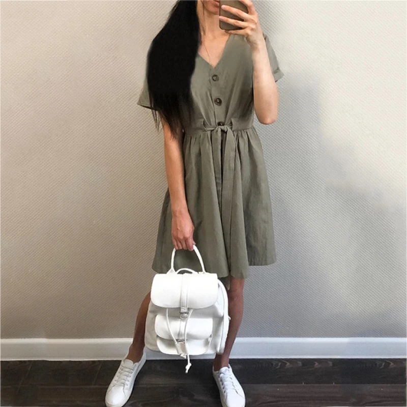 Женская рубашка с v образным вырезом короткий летний кардиган из хлопка и льна