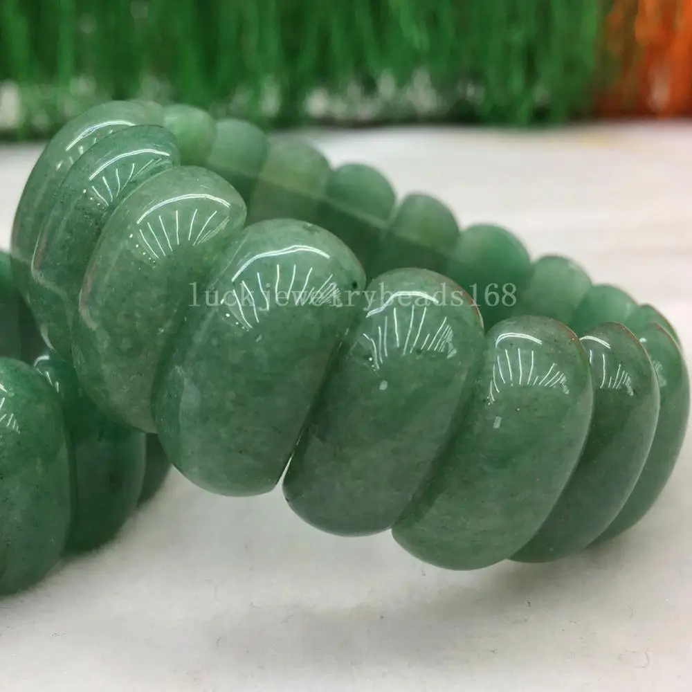 Aventurine FG8400 Обсидиан Сердолик золотой камень тигры глаз Jaspe Flourite авантюрин Кристалл Вишня кварц Jaspe полумесяц стрейч браслет WFH483 - Окраска металла: Aventurine FG8400