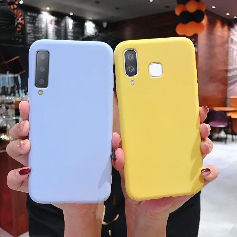 Силиконовый чехол карамельных цветов для samsung galaxy a7 2018 a8 a9 pro a6 мягкая задняя