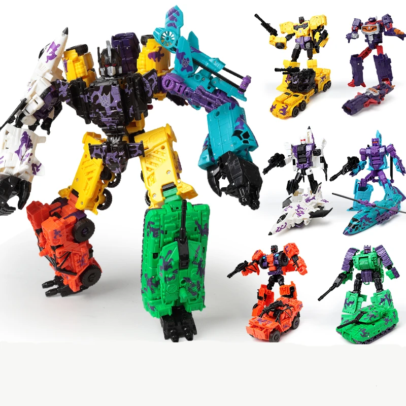 Lensple трансформер 6 в 1 KO новый дизайн Bruticus и Shockwave коллекция роботов экшн Фигурки