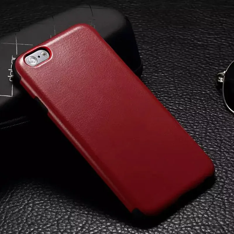Модный деловой чехол для Apple Iphone SE XS Max XR, винтажный Чехол из искусственной кожи и ТПУ для телефона, чехол s для Iphone 5S, SE X 6S 7 8 Plus, мягкий чехол - Цвет: Темно-красный