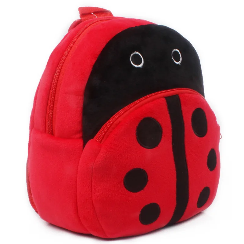

Ladybug mini schoolbag baby backpack children's shool bags kids plush backpack for Birthday Christmas gift