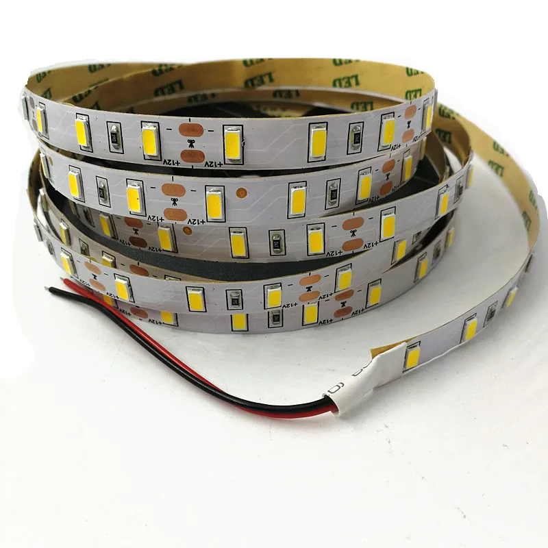 1 м 2 3 4 5 DC 12 В гибкая светодиодная лента 5630 SMD ip20 неводонепроницаемая 60/120/180/240/300