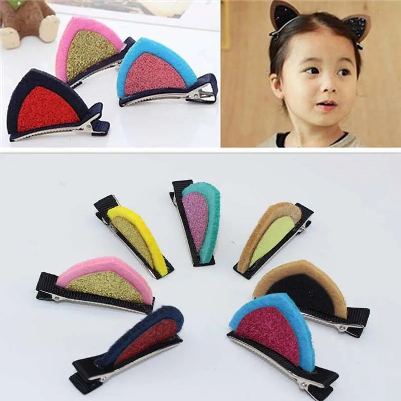 Заколки для волос с кошачьими или лисьими ушками девочек аксессуары волос| |