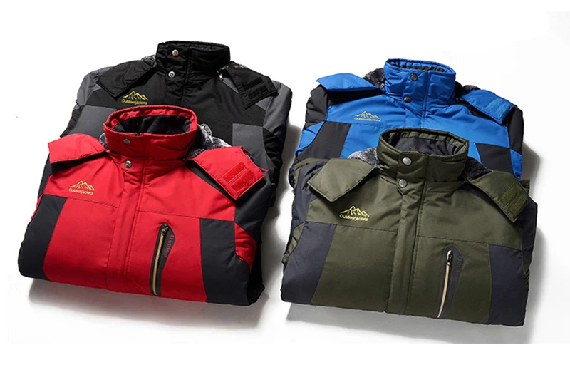 30 C FIT плюс толстый бархат вниз& парка пальто 7XL 8XL 9XL зимняя куртка мужская водонепроницаемая ветрозащитная chaquetas hombre