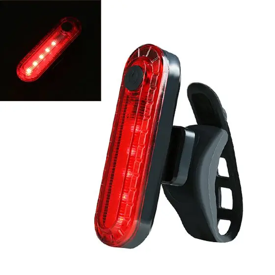 Запад biking Велосипедный Спорт задний фонарь USB Перезаряжаемые Водонепроницаемый 4 режима легкий MTB Road супер яркий ночь Предупреждение Велоспорт свет - Цвет: Red