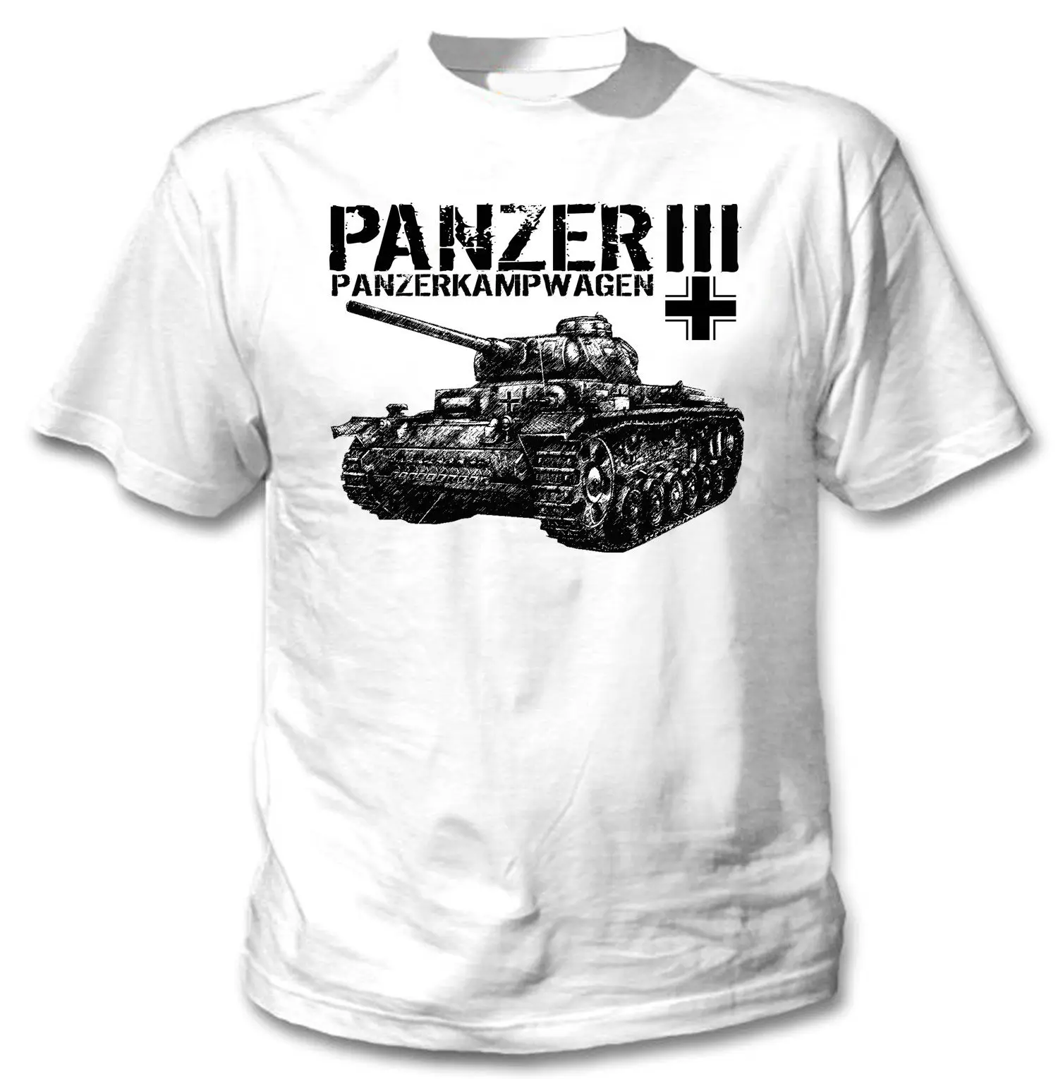 Новое поступление Мужская модная футболка Panzer Tank Iii Германия Вторая мировая