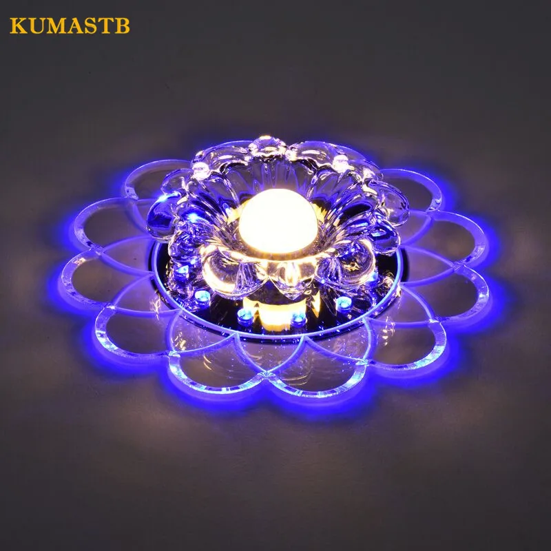 Светодиодный хрустальный цветок потолочный светильник s Гостиная Светильник