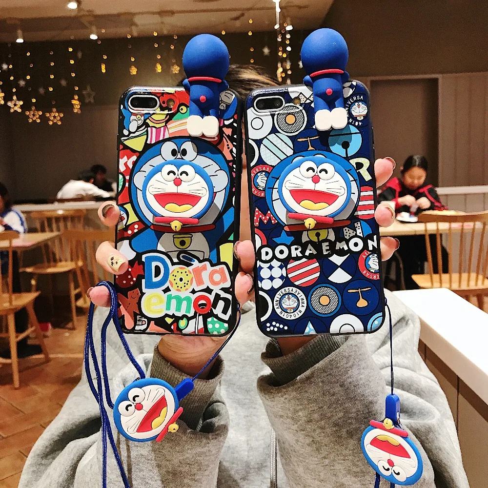 Мягкий силиконовый чехол для телефона с 3D коробкой Doraemon OPPO A3 A5 A3S A59 A73 F1S F5 F7 F9 A83 A1 A79