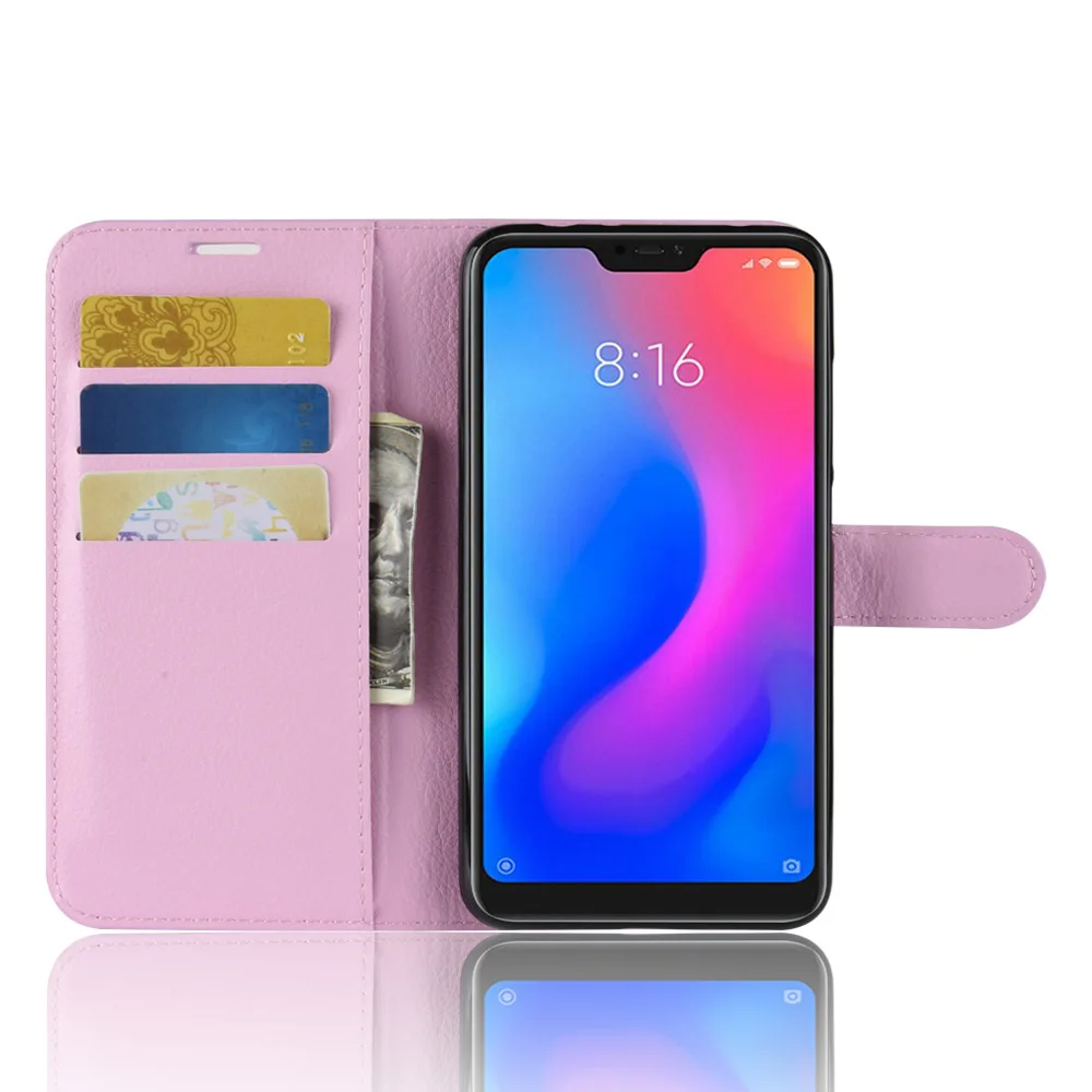 Роскошный чехол на Xiaomi Redmi Note 6 чехол-книжка из искусственной кожи чехлы для