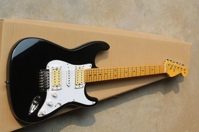 Бесплатная доставка F Stratocaster ST HSH Эрик Клэптон Подпись Блэки Электрогитары 15