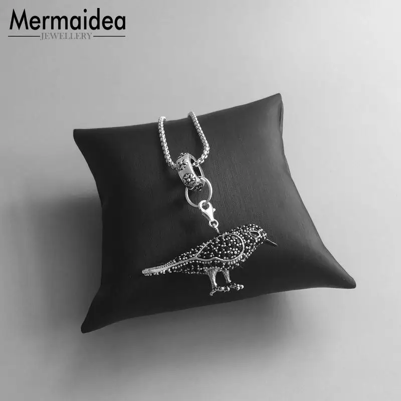 Кулон черный ворон рабе 2020 модные ювелирные изделия посеребренные украшения