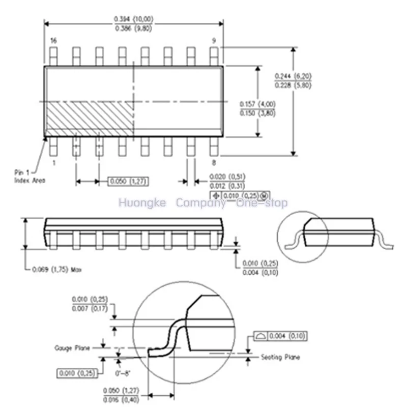 10 шт./лот uln2003дополнительный ULN2003A SOP16 SOP ULN2003 SMD новый оригинальный высоковольтный