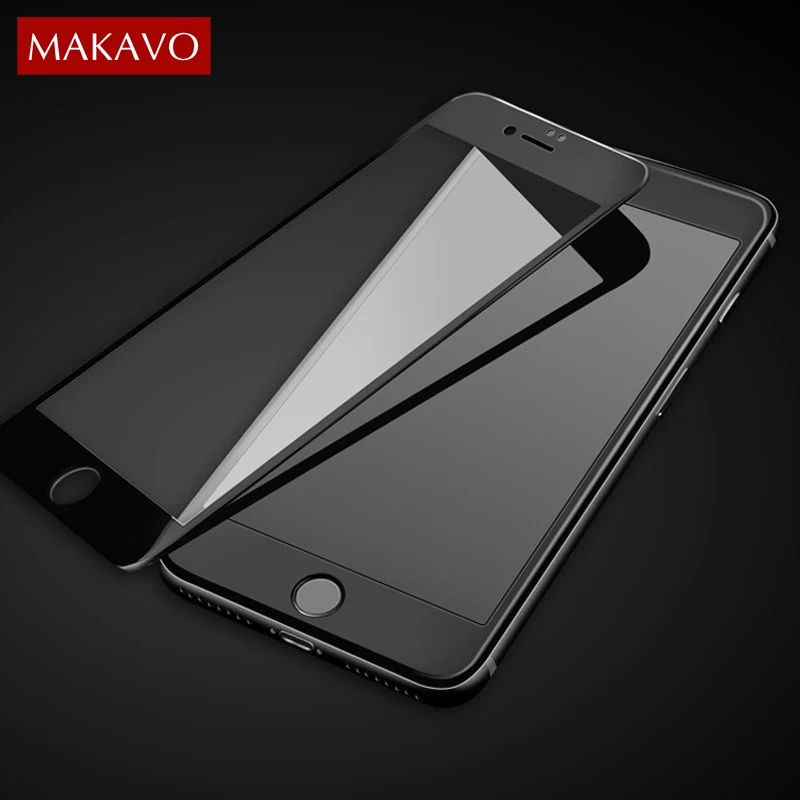 

MAKAVO Full Cover Tempered Glass For Apple iPhone SE 2020 Screen Protector Armor Film For iPhone SE 2 2020 4.7"