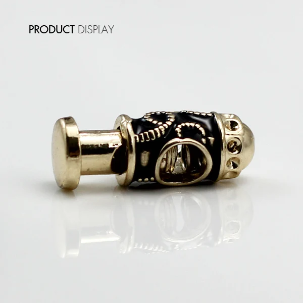 Металлическая Зажимная Пряжка для бочонка зажимы шнура застежки золотистые