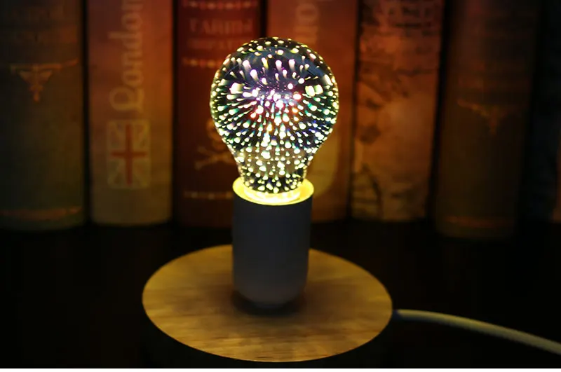 3D фейерверк эффект винтажная лампа накаливания Ретро лампа Эдисона E27 220V декоративный светильник A60 G95 Новинка Рождественская лампа