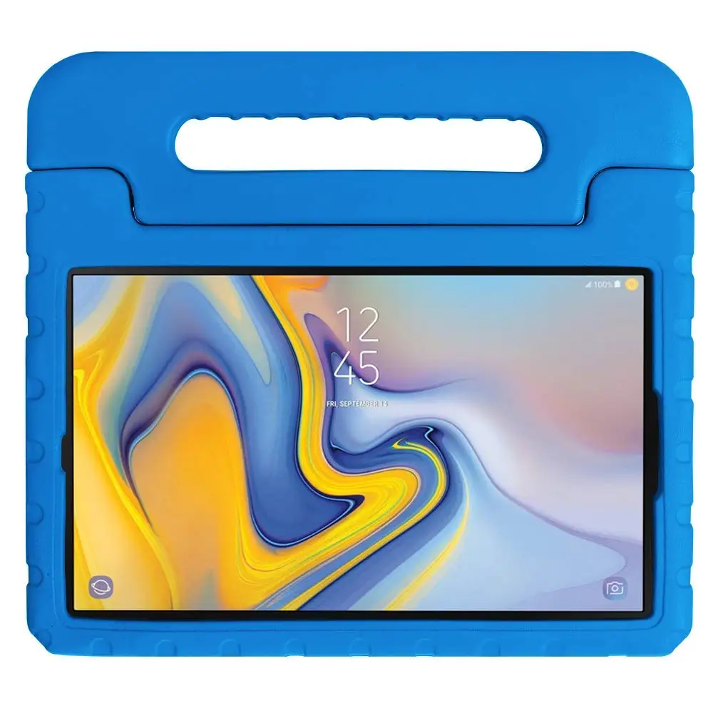 Чехол-подставка с ручкой для samsung GALAXY Tab A, 10,5 дюймов,, T590, T595, T597, детский противоударный чехол для планшета из пены EVA, чехол+ ручка+ Флим