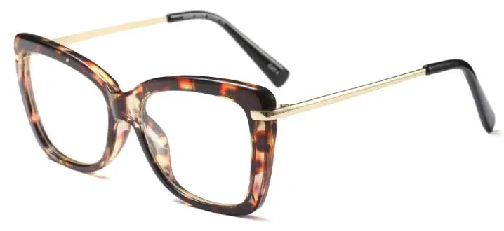 C3 leopard clear Модные прозрачные компьютерные очки, красная оправа для очков, роскошный бренд, очки для глаз по рецепту, солнцезащитные очки, оправа, очки zero - Цвет оправы: C3 leopard clear