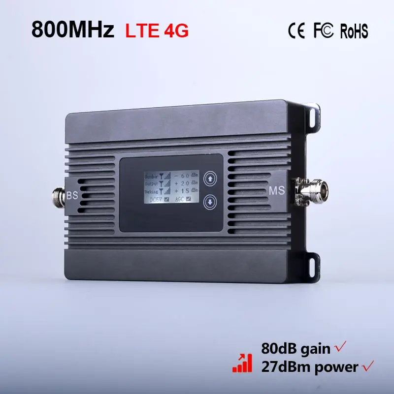 Новинка Усилитель мобильного сигнала LTE 800 МГц 4G повторитель для сотового