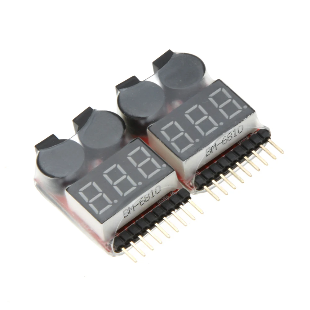 2 шт. 1 8 S индикатор RC Li Ion Lipo батарея тестер низкий зуммер напряжения
