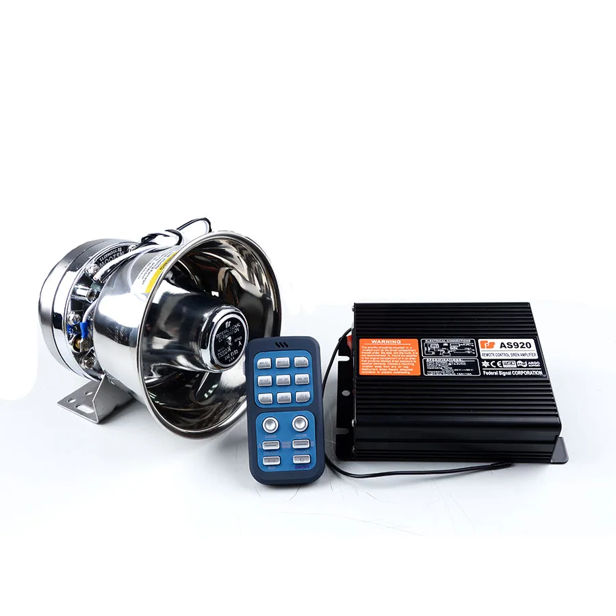 200 Вт полицейская сирена AS990 усилитель с серебристый динамик Рог беспроводной