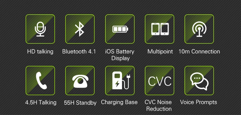 FineBlue FT-9 автомобильный бизнес V4.1 bluetooth-наушник, напоминающий о звонках, беспроводные наушники, автомобильные аксессуары, bluetooth-наушники
