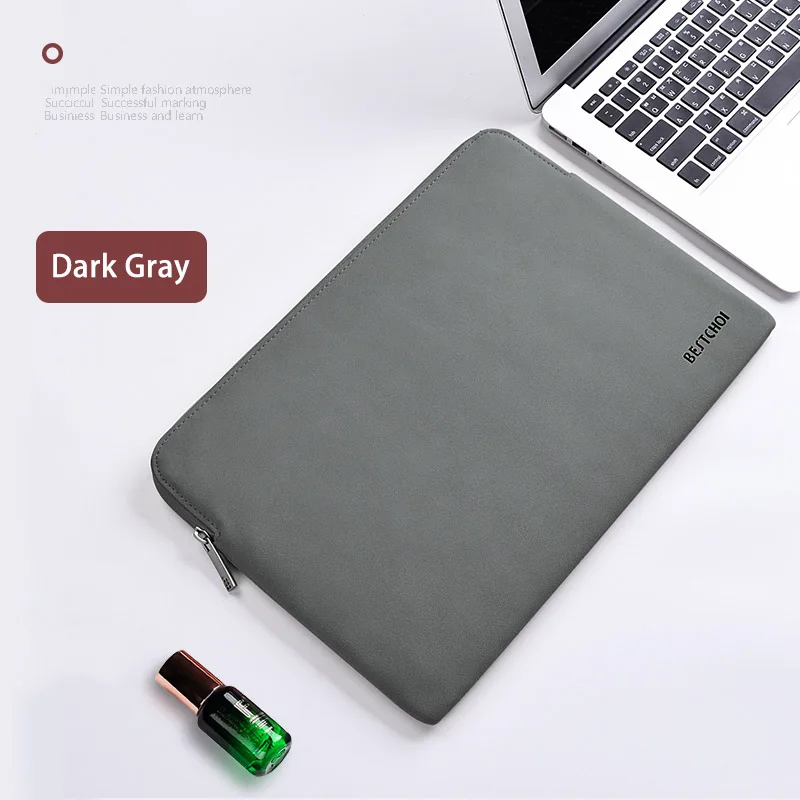 Dark Gray Sleeve Одноцветная сумка для ноутбука huawei Matebook 13 дюймов, чехол для ноутбука 14,1, сумка для компьютера Magicbook 14, водонепроницаемая Женская и мужская сумка - Цвет: Dark Gray Sleeve
