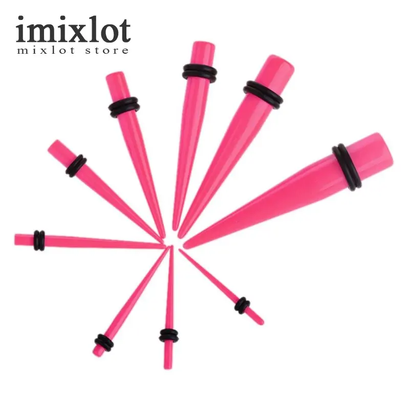 2 шт. акриловые расширители для растягивания мочек ушей пирсинг-конус и вилки