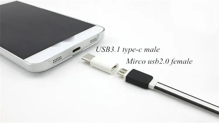 USB 3.1 Type-C Адаптер Мужчина к Micro Женский Разъем Для Huawei Honor 7i Nexus 6 P Meizu Pro 5 MX5 телефон |