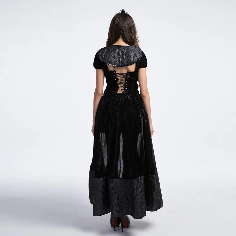 2017 черный костюм ведьмы королевы Косплей Костюм волшебника Оз дьявола костюмы