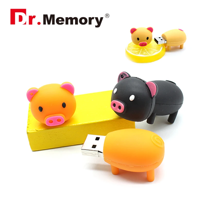 Красочные с героями из мультфильма Свинка Пеппа мини USB флеш накопитель 32Гб 16Гб