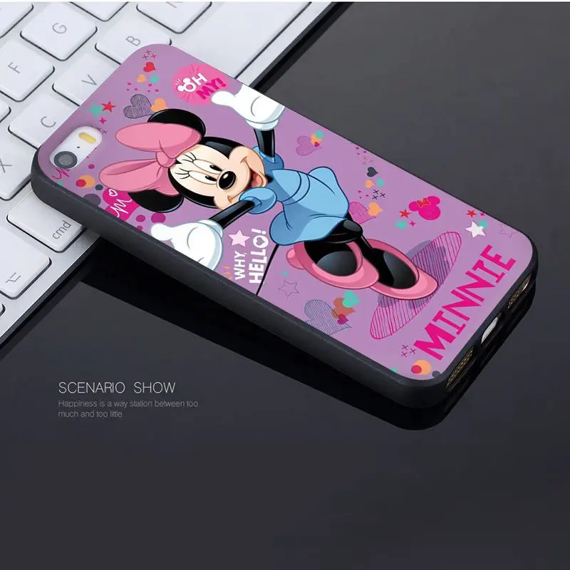 4 Yinuoda для iphone 7 6 X чехол милый Микки и Минни Маус Роскошный чехол для телефона для iphone 7X6 6S 8 Plus 5 5S SE 5C Чехол - Цвет: 4