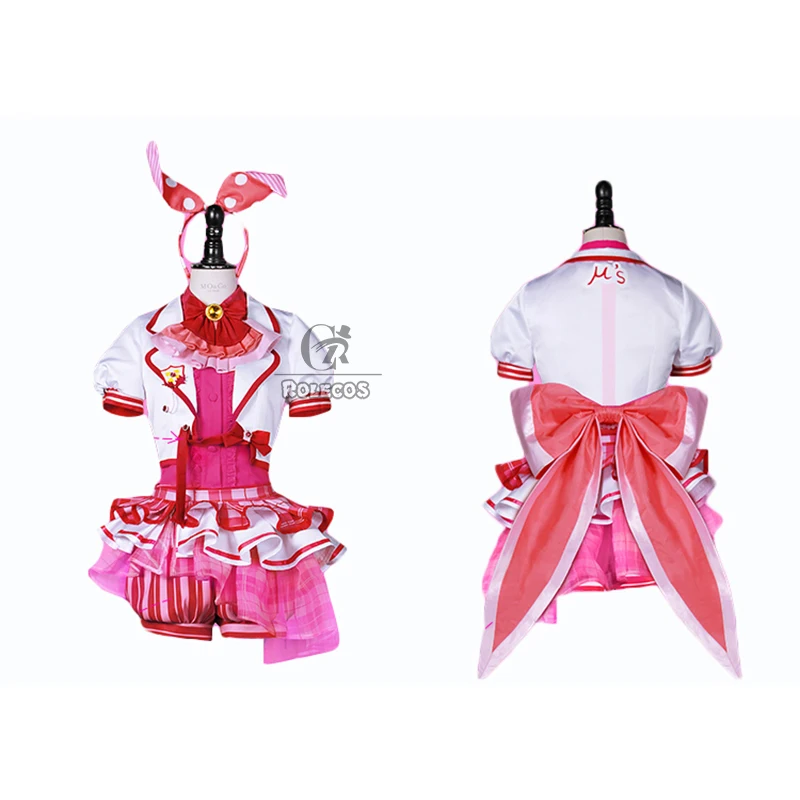 Rolecos японского аниме Love Live! Костюмы для косплея Косака Хонока Котори минами аясе