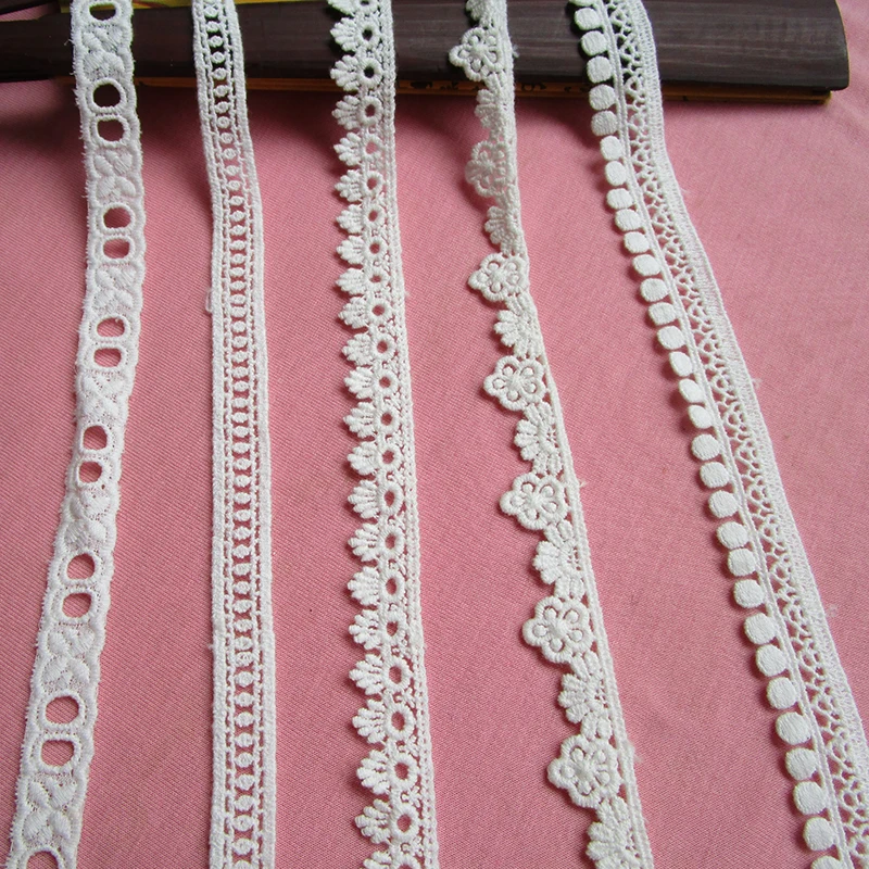

Лента кружевная, 100% хлопок, цвета слоновой кости, 1 шт., 2 ярда