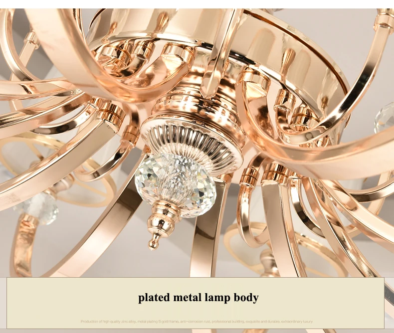 Современные золотые металлические светодиодные люстры, светильник ing Lustre Crystal для гостиной, светодиодная подвесная люстра, светильник для спальни, Подвесная лампа, светильники