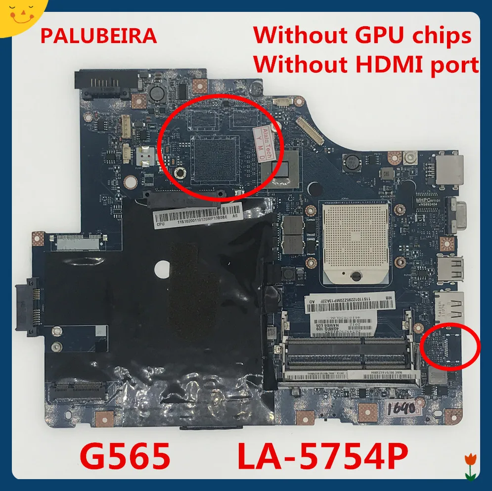 PALUBEIRA LA-5754P материнская плата для ноутбука Lenovo G565 Материнская отлично продаётся