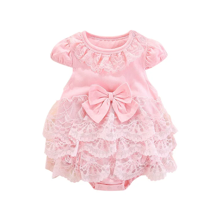 JOYINPARTY girl romper baby girls dress Kids white first birthday one year lace Cute party Newborn princess wear | Мать и ребенок