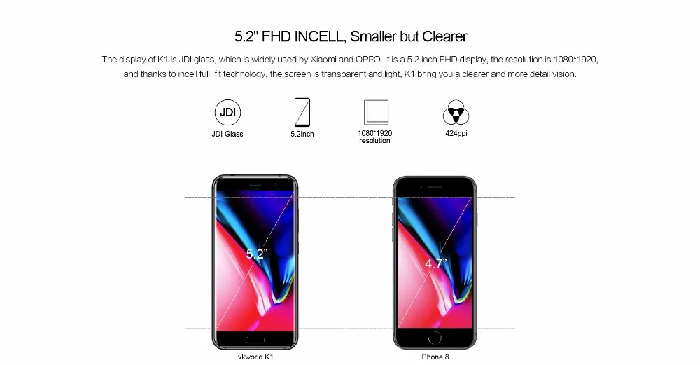 Vkworld K1 5 2 &quotFHD встроенный мобильный телефон Android 8 1 MTK6750T Восьмиядерный 4 Гб + 64 21 МП