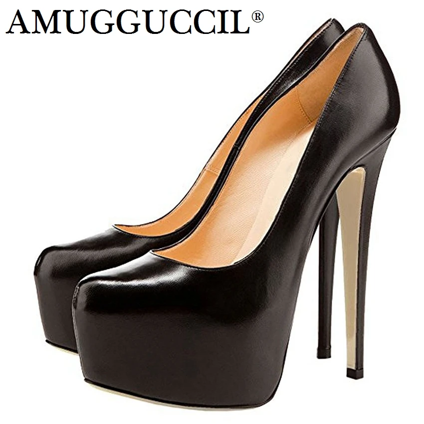 

Женские туфли-лодочки на платформе, черные, телесные, красные, синие, фиолетовые, зеленые туфли на высоком каблуке, большой размер 35-52, D1229, 2021